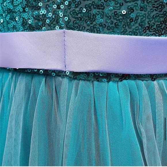 Luxury Mermaid Costume Ariel Cute Lace Multi layer princess dress 5014 - Picture 6 of 9